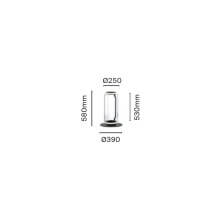 Flos Noctambule 1 High Cylinder Small Base lampada da terra - Agof Store