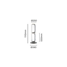 Flos Noctambule 2 High Cylinders Small Base Stehleuchte - Agof Store