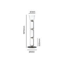 Flos Noctambule 3 High Cylinder & Cone Big Base Stehleuchte - Agof Store