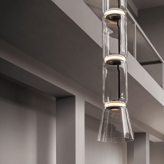 Flos Noctambule 1 Low Cylinder & Cone Pendant Lamp - Agof Store