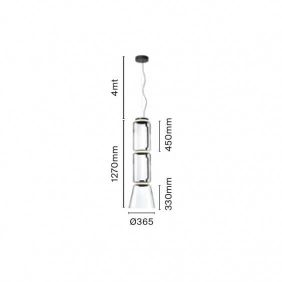 Flos Noctambule 2 Low Cylinders & Cone Stehleuchte - Agof Store