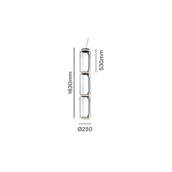 Flos Noctambule 3 High Cylinders Pendelleuchte - Agof Store