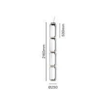 Flos Noctambule 4 High Cylinders Pendant Lamp - Agof Store