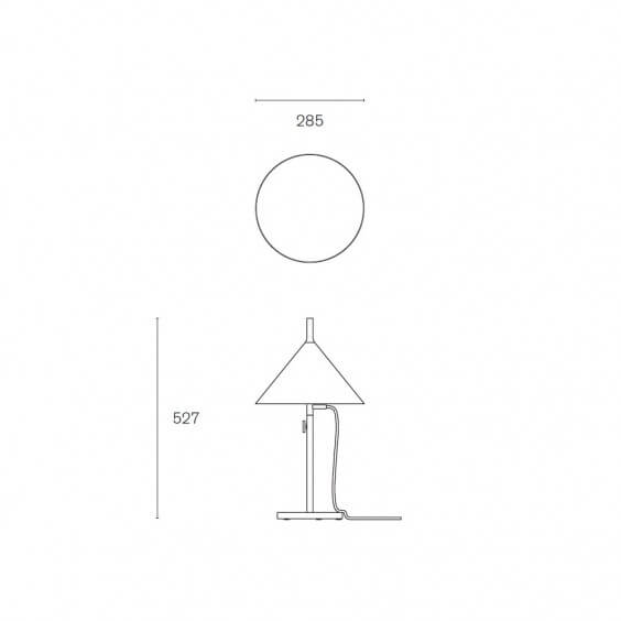 w132 Nendo cone t1 Lampada da tavolo Wästberg - Agof Store